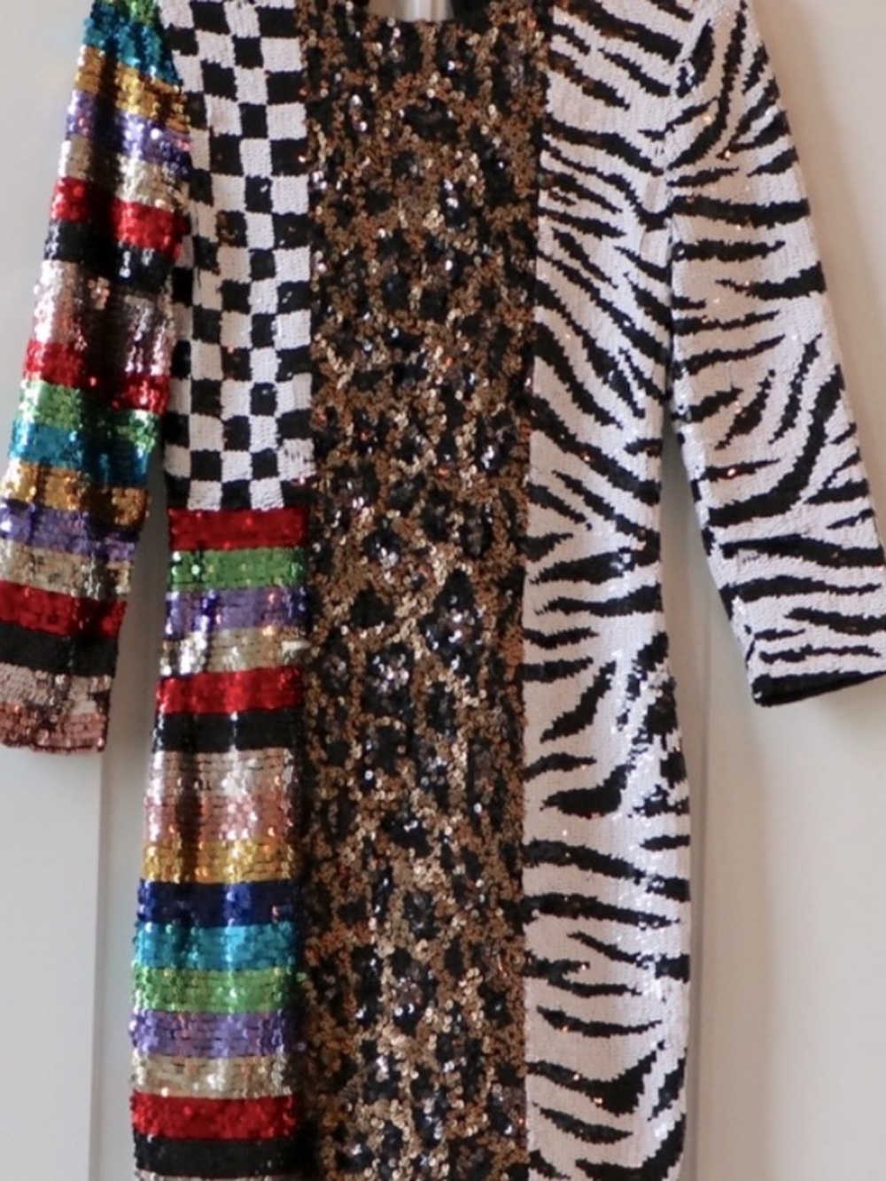 ALICE + OLIVIA Jae Multicolored Sequin Sheath Dress - Picture 8 of 9